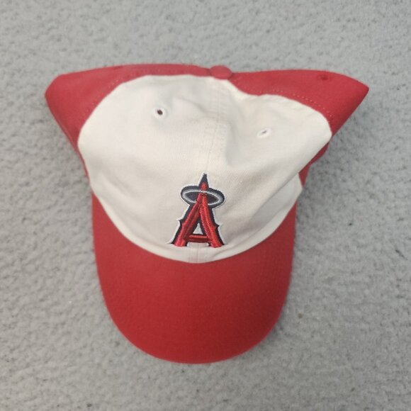 Los Angeles Angels Hat Cap Fitted Red White Large The Franchise MLB Baseball - Picture 2 of 9